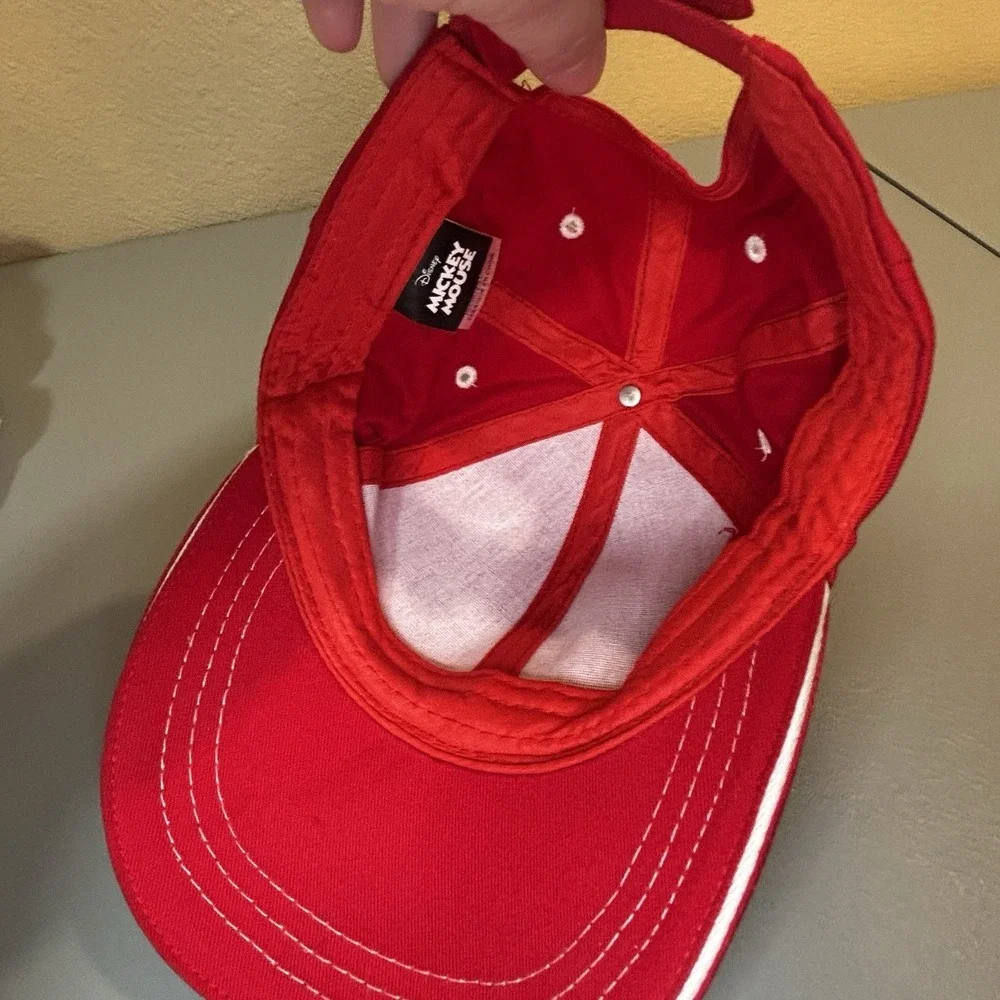 Disney Mickey Mouse Youth Ball Cap Hat Red Ears Collectible Adjustable New Kids